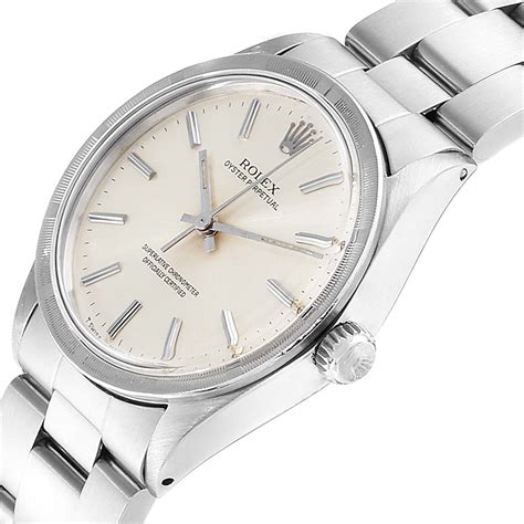 Rolex Oyster Perpetual 34 1007 Stainless steel Yellow 1964 